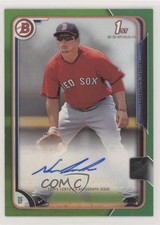 2015 Bowman Prospects Auto Green 28/99 Nick Longhi #PA-NL Auto 0c3