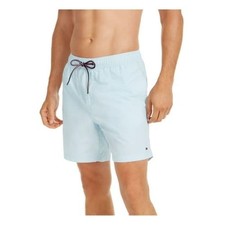 TOMMY HILFIGER MENS SWIM TRUNKS COLOR LIGHT BLUE SIZE XL