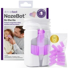 Dr. Noze Best NozeBot On The Go Nasal Aspirator - Pediatric ENT Designed Elec...