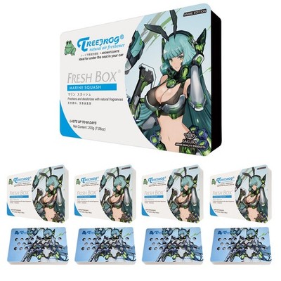 TreeFrog Fresh Box Marine Squash Scent Anime Edition 4-Pack