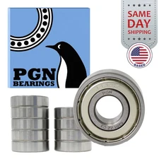 (10) 6201-ZZ Premium Metal Shield Ball Bearing C3 EMQ, 12x32x10, 6201 ZZ 6201z