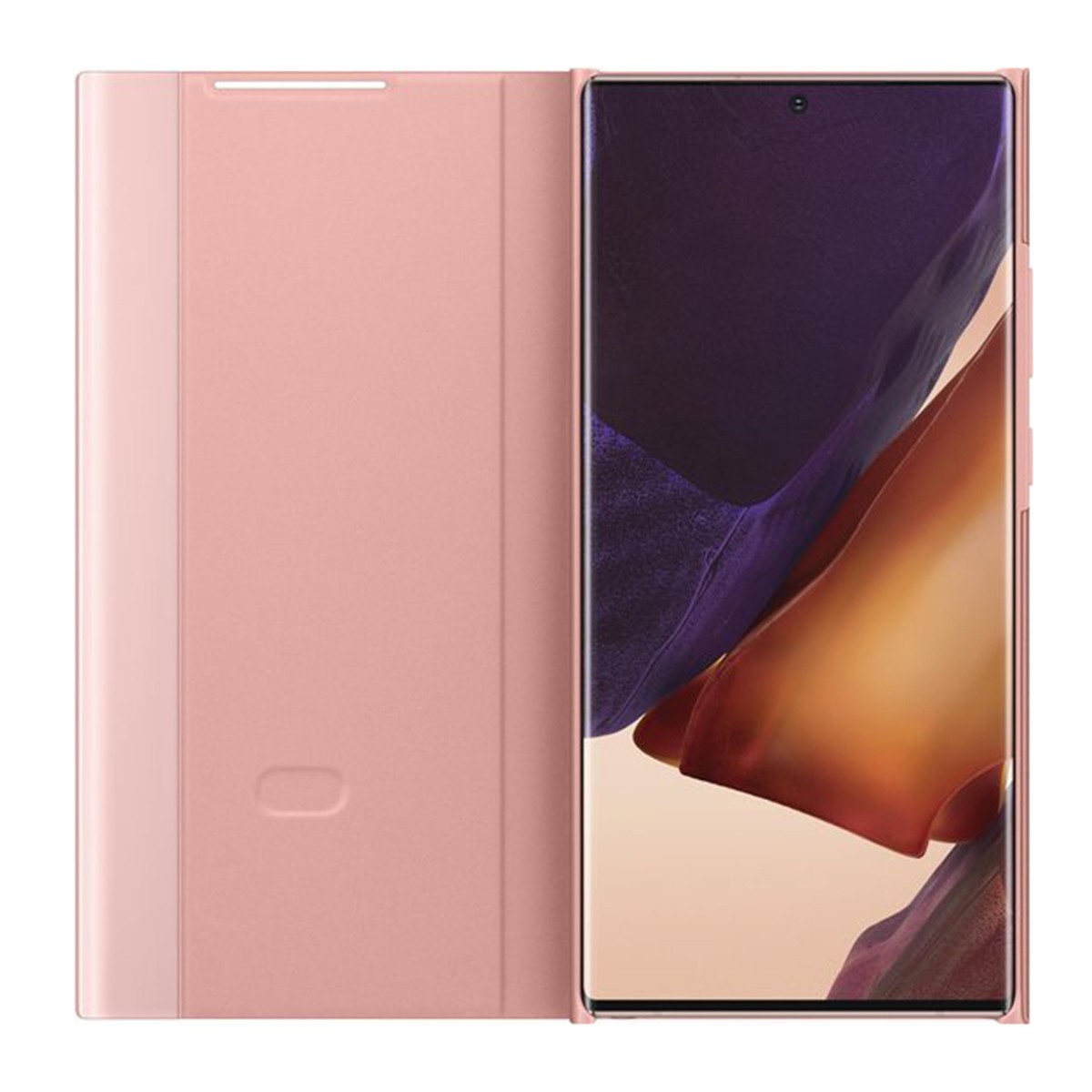Étui Clear View Galaxy Note20 Ultra Rose - Coque Protection Folio Samsung - 3