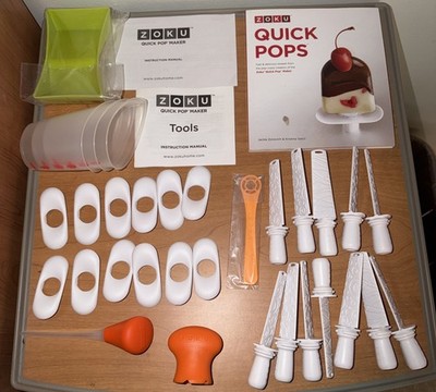 ZOKU Tools Kit Quick Pop Maker Sticks Recipe Book