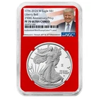 2026-W $1 1-oz Proof American Silver Eagle NGC PF70UC Trump Label Red Core