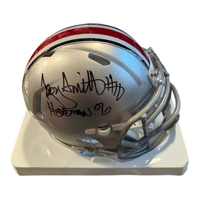 #ad Troy Smith Signed Ohio State Buckeye Mini Helmet “Heisman 06” TRISTAR COA $74.99