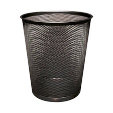 Image of Q-Connect Waste Bin Mesh 18 Litre Black KF00871