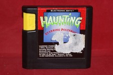 Haunting Starring Polterguy (Sega Genesis, 1993) Authentic Game Cartridge