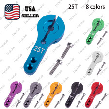 1PC High-Strength 25T 35mm Aluminum Servo Horn for RC Cars - 8 Color Options