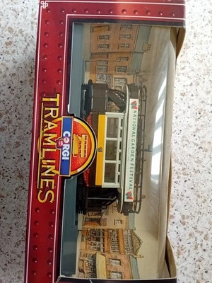 Corgi Q991/7 National Garden Festival Tram 1/76 Scale Gateshead Maroon White Box - Image 1 of 4