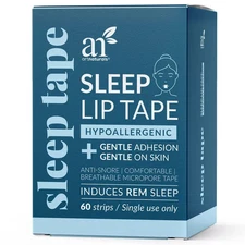 Hypoallergenic Sleep Snoring Tape, Latex-Free,Micropore, snore strip, 60 ct. NEW