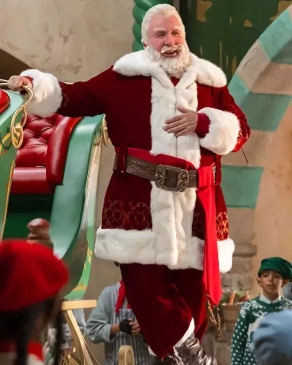 Premium Santa Claus Suit – Red Velvet Jacket with White Fur Trim