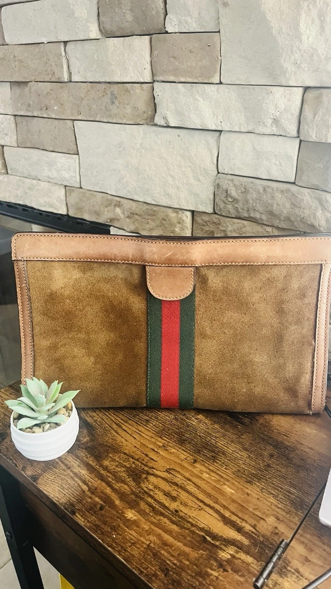 Gucci Suede Exterior Brown Bags & Handbags for Women for sale | eBay