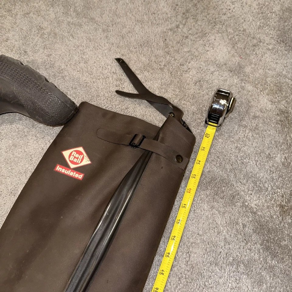 Red Ball  Insulated Chest Wader with Suspenders  - Size 13 -- NO LEAKS - Image 2 of 4