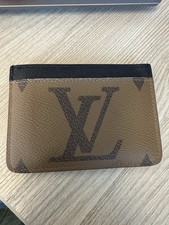 Louis Vuitton Slim Monogram Leather Card Holder Brown/Black M81462