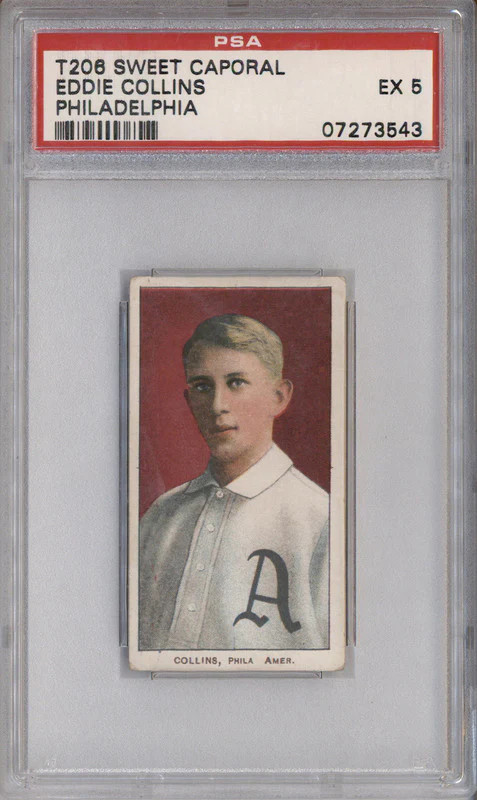 T206 Sweet Caporal Philadelphia Eddie Collins PSA 5