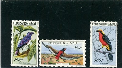Mali 1960 Birds Scott# C2-4 Mint LH