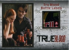 True Blood Archives Relic / Costume Card R2 Tru Blood Bottle Labels