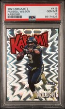 2021 Absolute Russell Wilson Kaboom PSA 10 Super Rare POP 2 2.85% Gem Rate 💎
