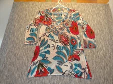 Raj Women's XL Embroidery Stitched Pullover Top