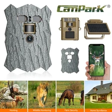 Campark Solar Battery Powered Trail Camera 4K Video 46MP Photo WiFi Bluetooth