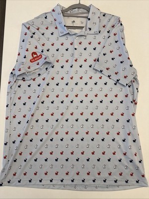 Limited Edition Of 100 Talamore USA Llama All Over Golf Polo Adidas Size XL