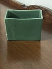 Vintage MCM Haeger Pottery Glossy Green 6” Rectangular Planter #3878