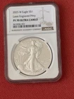 2025-W Proof $1 American Silver Eagle Laser Beam Privy NGC PF70 UC Brown Label
