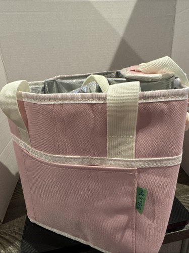 Nona & Bee Pink Baby Diaper Caddy Nursery Organizer Tote With Removable Divider