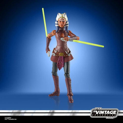 Star Wars Vintage Ahsoka Toy 9.5cm-Scale Star Clone Wars Action Figure - Picture 3 of 8