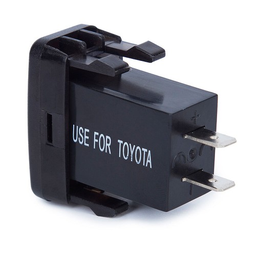 Adattatore presa caricatore auto 12V/24V doppia porta USB 12V display voltmetro per Toyota - Foto 8 di 12