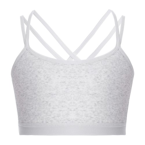 Kids Girls Vest Cami Blouse Active Tops Training Crop Top Tennis Bra Dancing - Picture 59 of 75