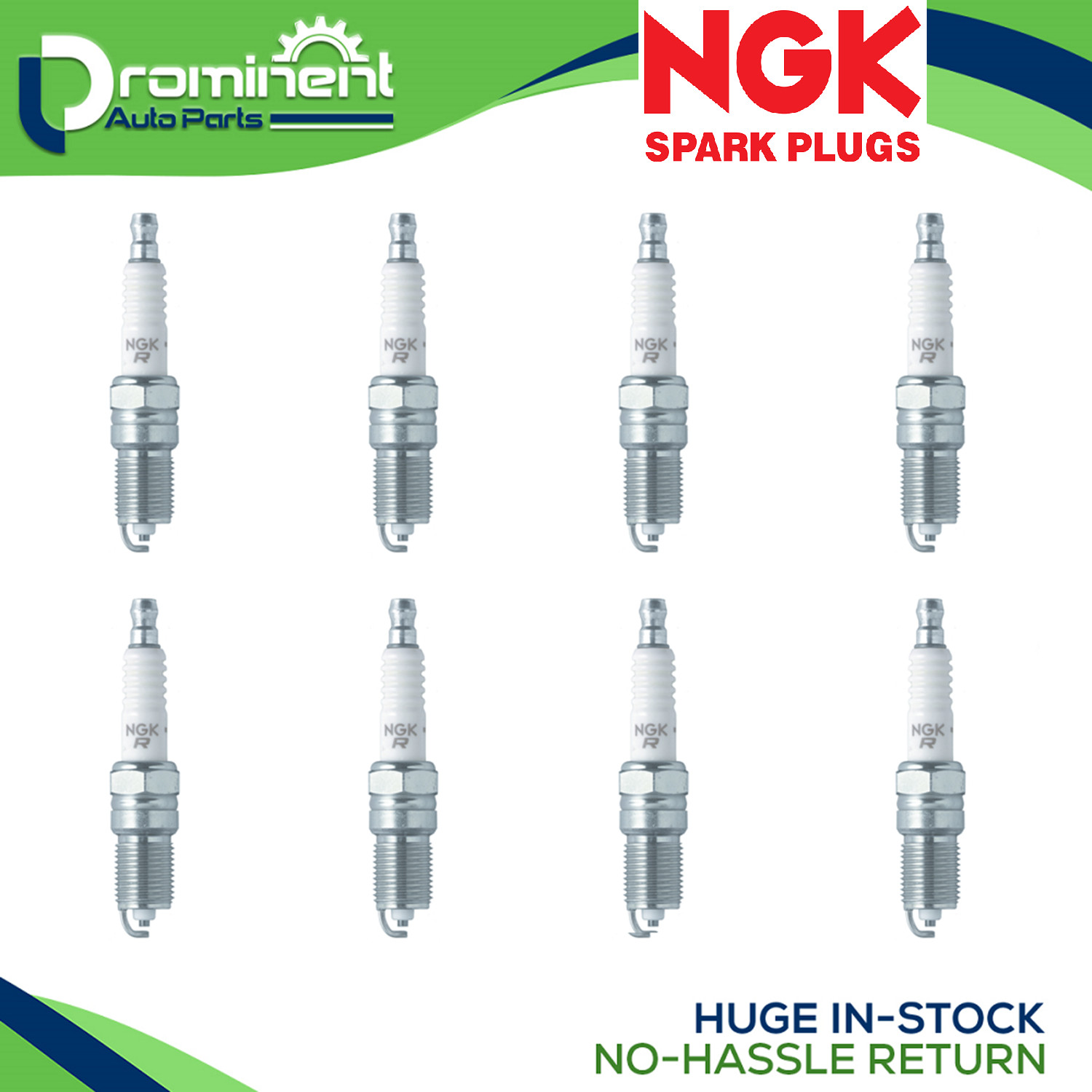 New 8pcs NGK V-POWER Spark Plugs for 2005-2017 CHEVROLET EXPRESS 3500 V8-4.8L