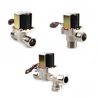 G1/2'' Messing Magnetventil Wassereinlass Ventil 220V 12V 24V Normal Geschlossen