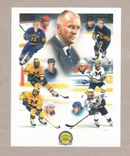 Red Berenson 5.5 x 7 inch Michigan Wolverines hockey mini-litho