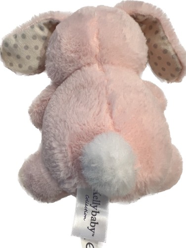 "Juguete de peluche de 8"" Kellytoy Baby Collection conejo rosa sonajero conejito" - Imagen 3 de 8