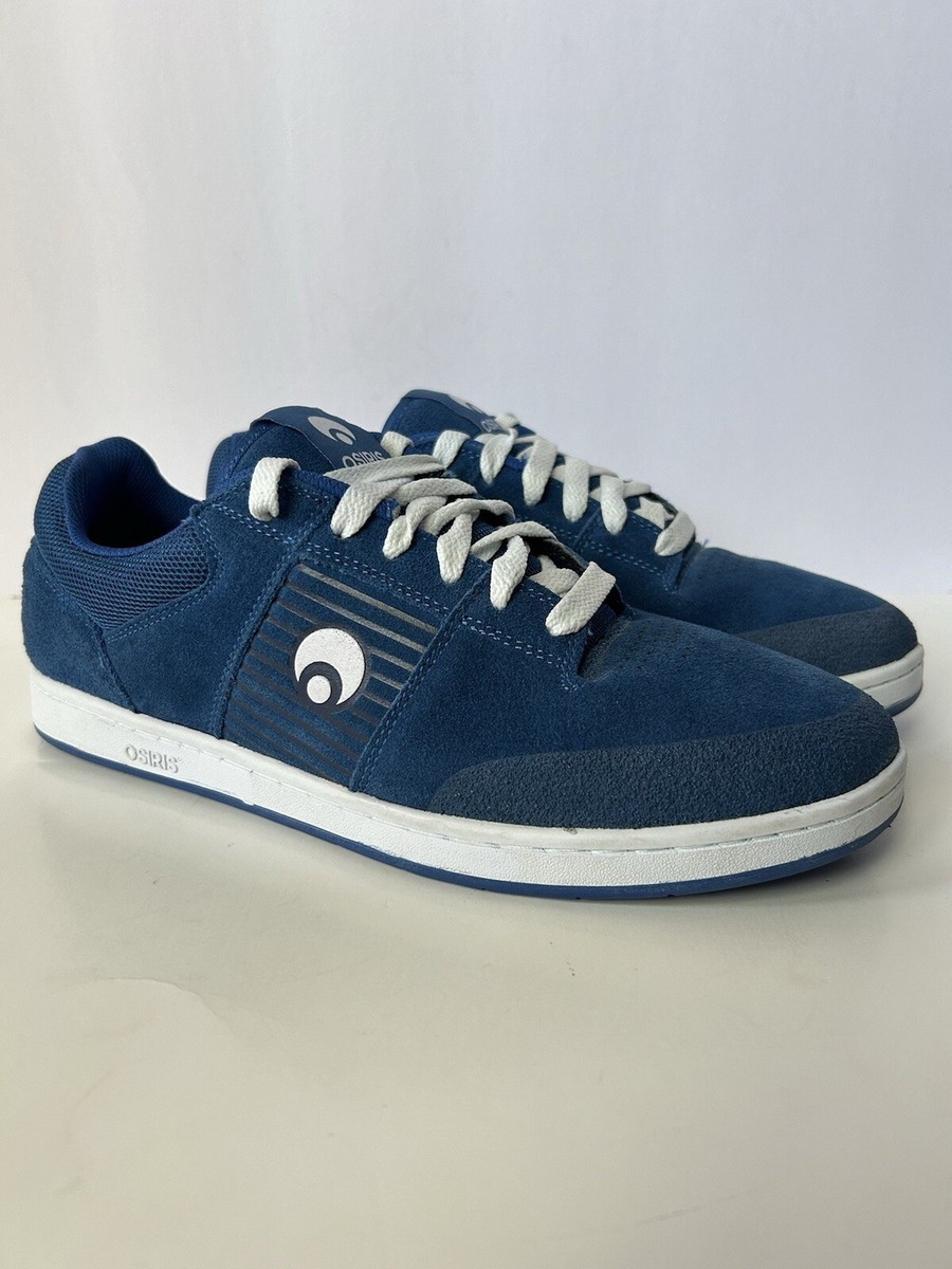 Osiris SLEAK Blue White Suede Mesh Skate Training Walk Sneakers Shoes Men’s  13