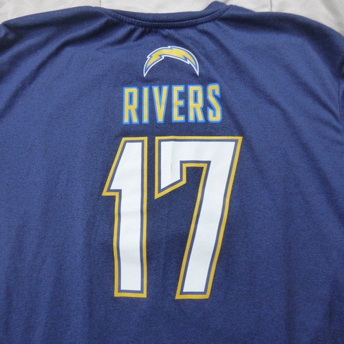San Diego Chargers Shirt Boys XL Blue Philip Rivers 17 NFL LA - Picture 5 of 6