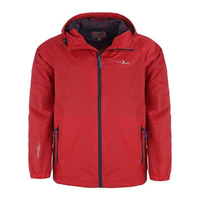 Blue Wave Herren Funktionsjacke Regenjacke Fabian Verstaubar Mesh-Futter Kapuze