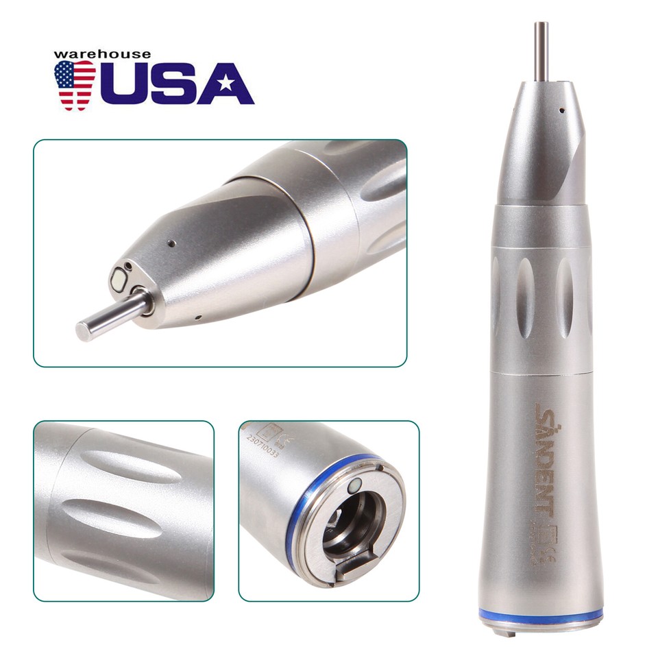 Dental 1:1 optic fiber low speed straight surgical handpiece external ...