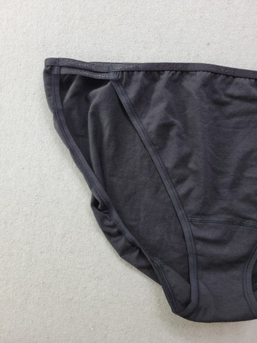 NEW Cacique Women 22/24 Black Underwear String Bikini Panty Stretch Cotton Blend - Picture 2 of 6
