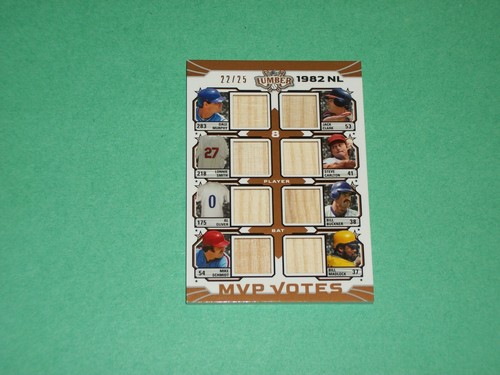 2024 Leaf Lumber Game Used Bat 8 Relic /25 Insert 1982 NL MVP Votes MLB Baseball - Picture 5 of 6