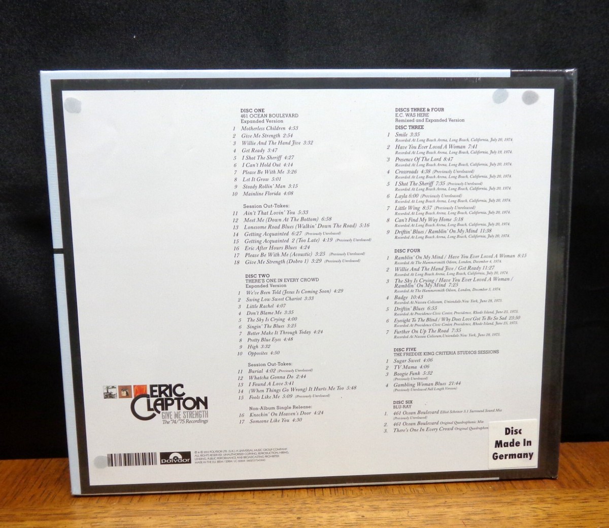 Give Me Strength 74-75 by Eric Clapton (CD, 2013) for sale