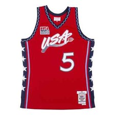 USA Basketball Team Dawn Staley #5 Mitchell & Ness Red 1996 Swingman Jersey