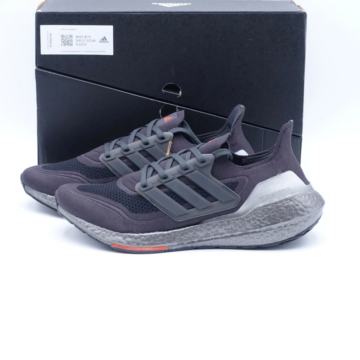 Size 9.5 Men s adidas Ultraboost 21 Running Shoes FY3952 Carbon