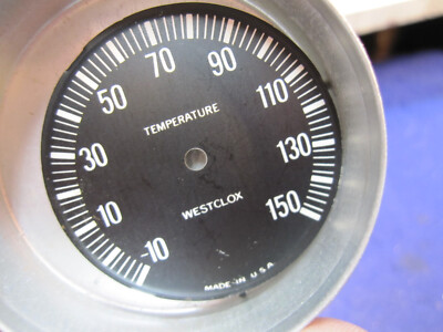 Westclox pocket watch thermometer dial