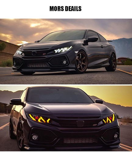 LED Headlights & RGB Tail Lights For 10th Gen Honda Civic Sedan 2016-2021 - Picture 11 of 20