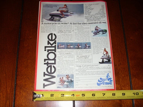 WETBIKE ORIGINAL 1978 AD