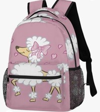 School Backpacks Cute Dog With Heart. For Boys, Girls