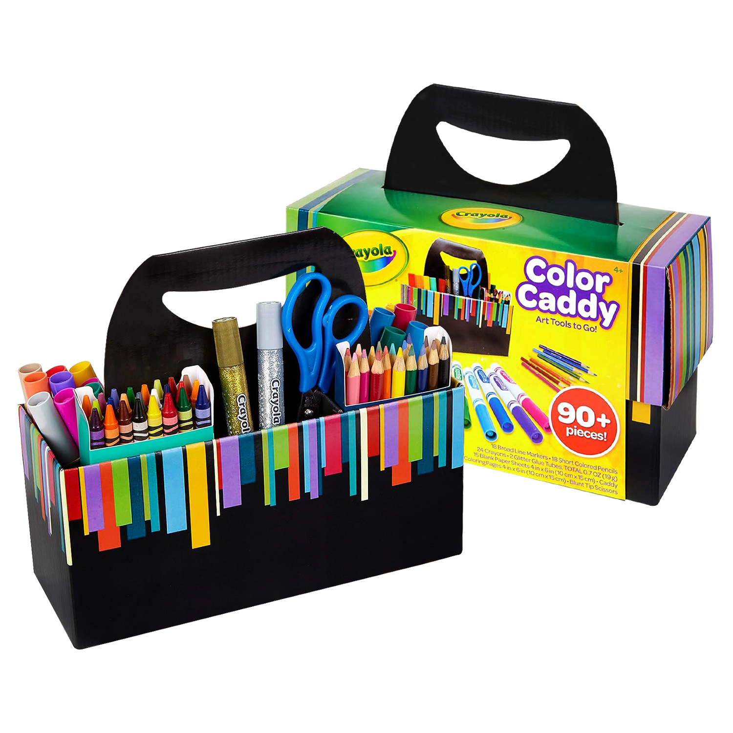 90 Piece Crayola Art Activity Carry Set Colouring Crayons Markers