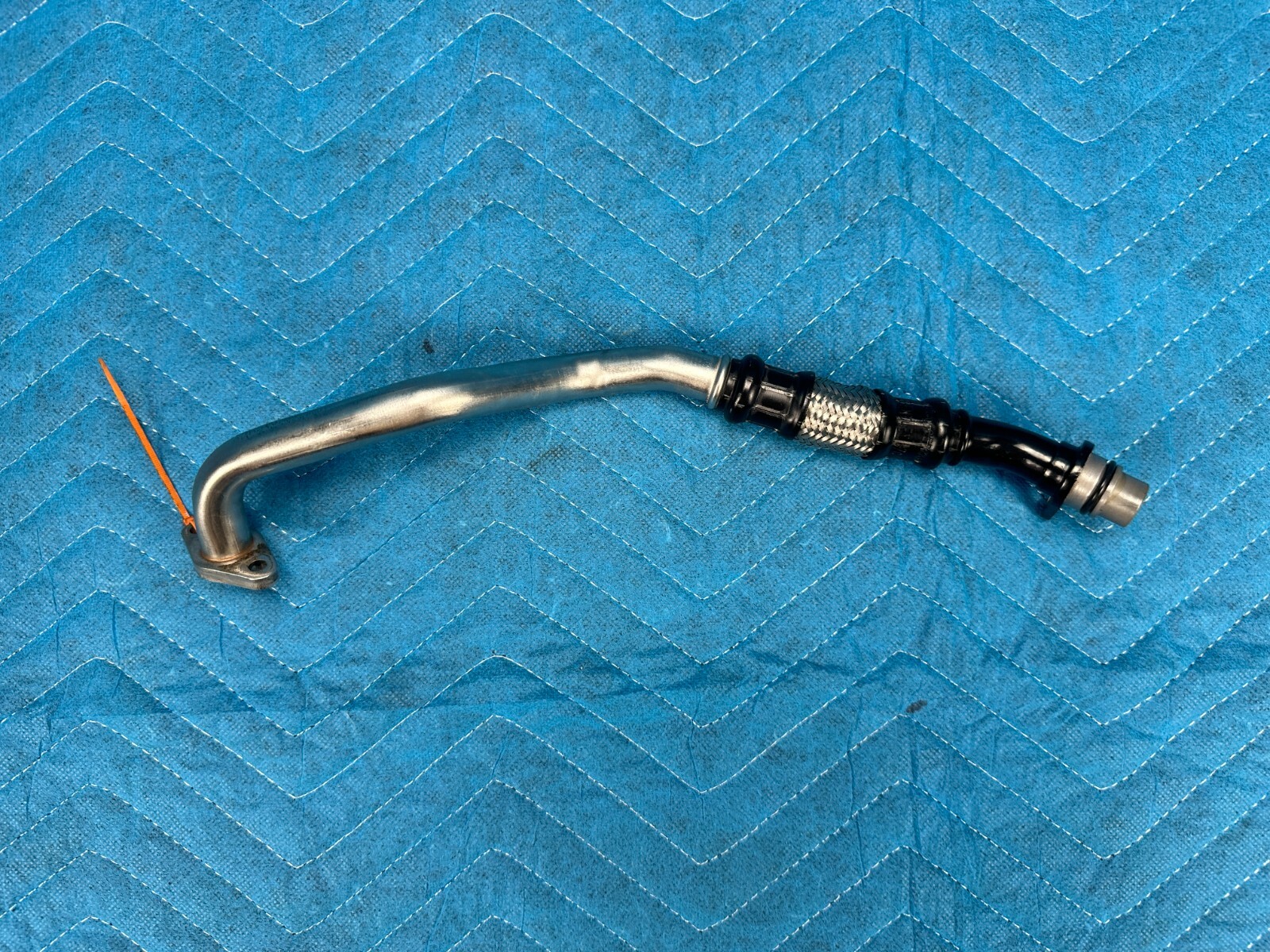 Bentley Flying Spur Turbocharger Return Oil Line Pipe Passenger Side 06-12 OEM